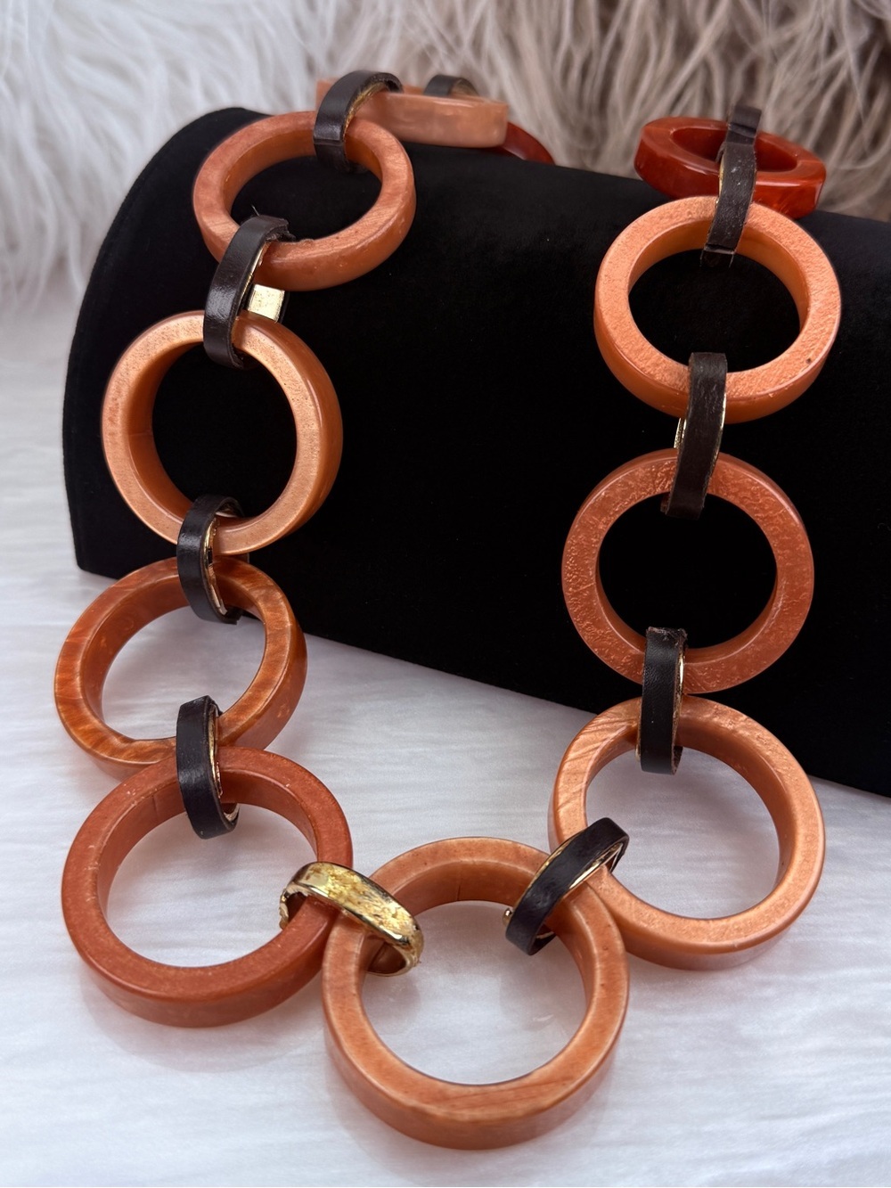 Super long, bohemian, chic chunky statement Chico’s necklace - Picture 6 of 9